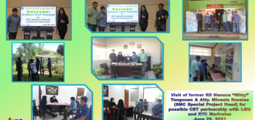 Former Regional Director “Mitzy” Tangonan together with San Miguel Corporation Project Head, Atty. Rosales visits RTC Mariveles