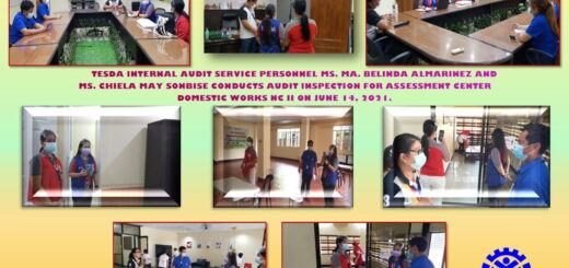 TESDA RTC-Mariveles is an accredited Assessment Center in Domestic Works NC II since 2021